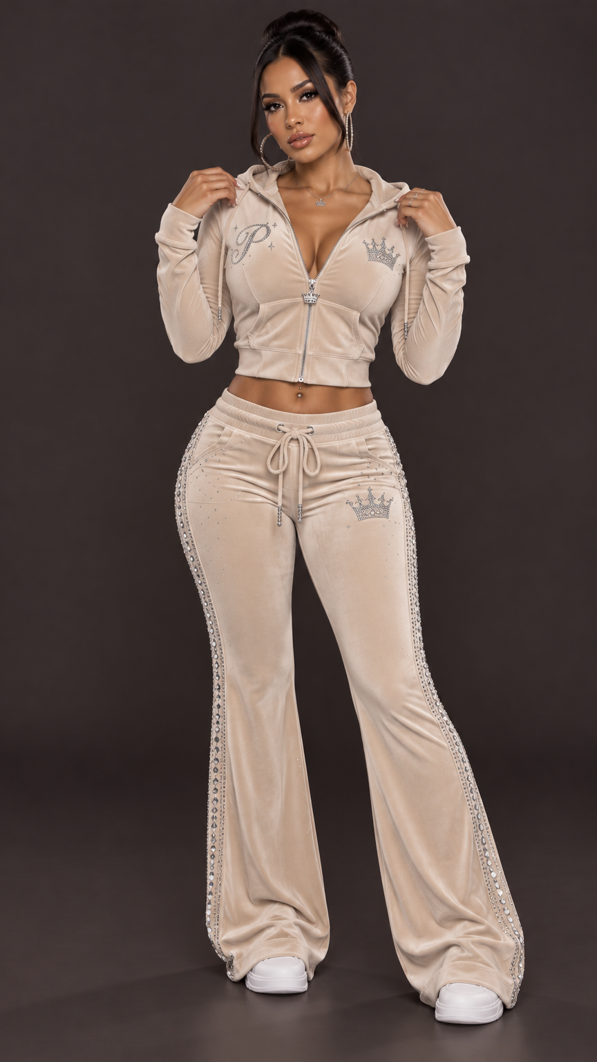 BUBBLEGUM LEGACY RHINESTONE SWEATSUIT