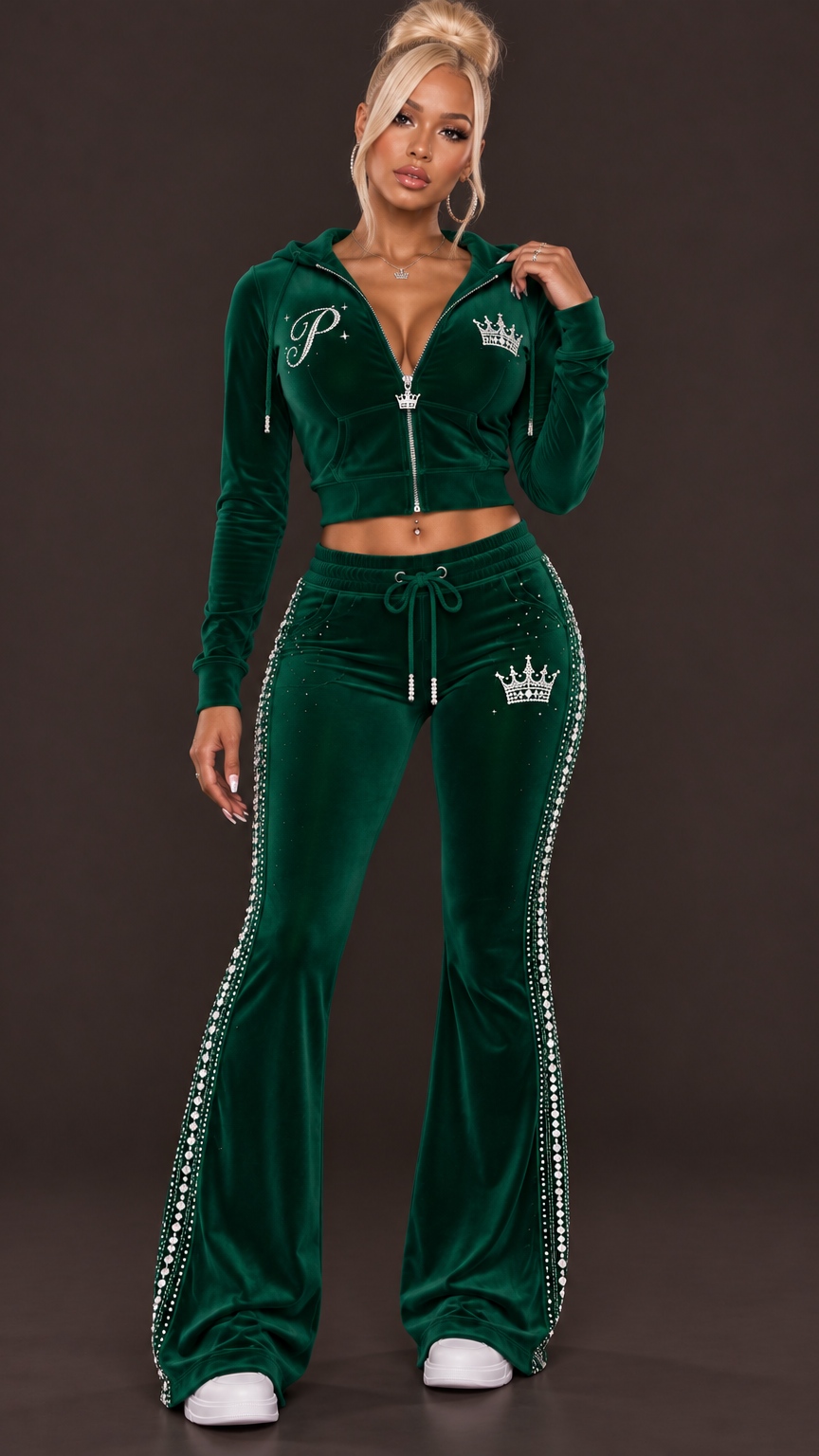 BUBBLEGUM LEGACY RHINESTONE SWEATSUIT