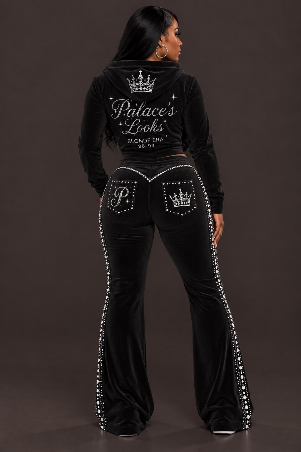 BUBBLEGUM LEGACY RHINESTONE SWEATSUIT