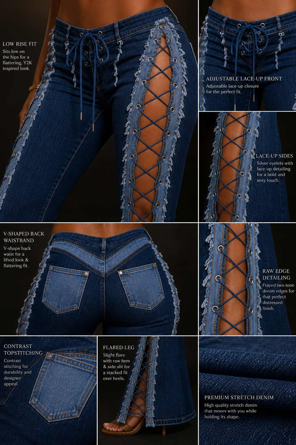 After Dark Lace Denim