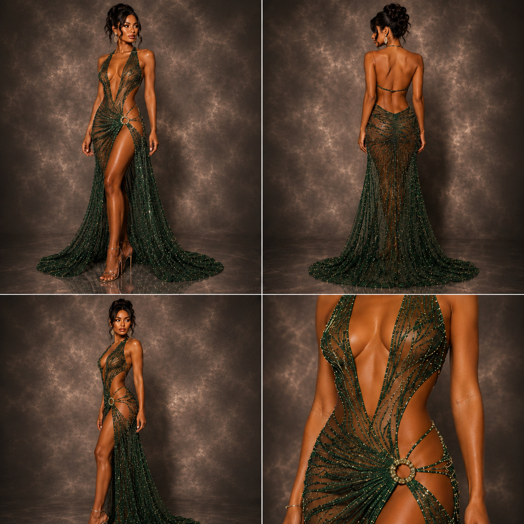 Emerald Goddess Gown