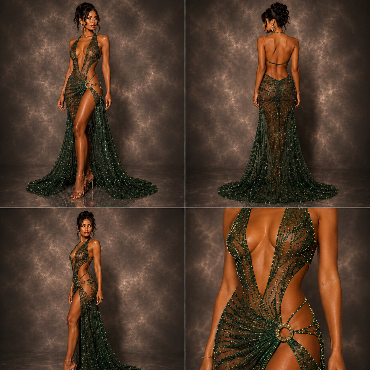 Emerald Goddess Gown